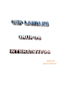 cep lamiako: grupos interactivos