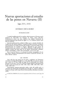 Nuevas aportaciones al estudio de las pestes en Navarra (II)