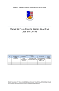 Manual de Procedimiento Gestión de Archivo