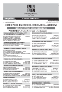 CORTE SUPERIOR DE JUSTICIA DEL DISTRITO JUDICIAL LA