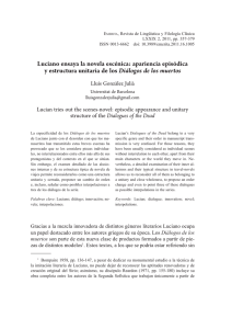 Luciano ensaya la novela escénica: apariencia episódica y