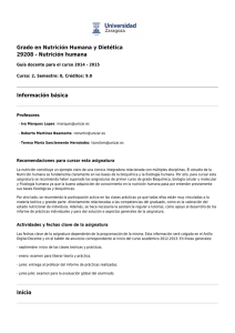 Grado en Nutrición Humana y Dietética 29208