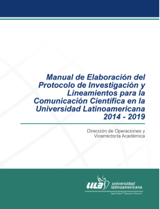 Manual de Investigación - Universidad Latinoamericana I ULA