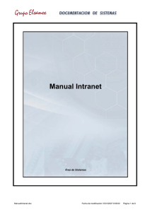 Manual Intranet - Sistemas