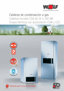 Calderas murales a gas CGB-CGS-CGW