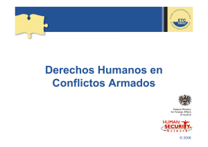 Derechos Humanos en Conflictos Armados