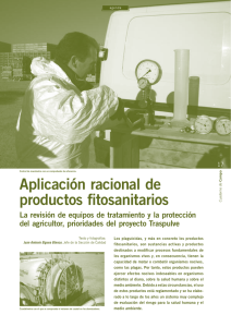 Aplicación racional de productos fitosanitarios.112 KB 2 páginas
