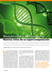 Bioinformática y Biomedicina Bioinformática y Biomedicina