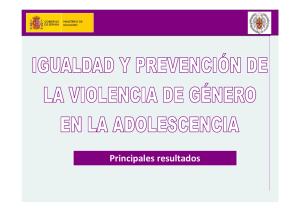 Igualdad y prevención de la violencia de género en la adolescencia