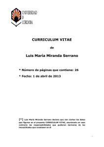 D. Luis María Miranda Serrano - Universidad Pablo de Olavide, de