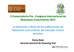 Diana Rake - III Congreso Internacional de Relaciones Comunitarias