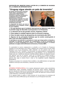 Uruguay sigue siendo un país de inversión