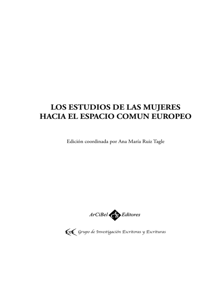 los estudios de las mujeres hacia el espacio comun europeo