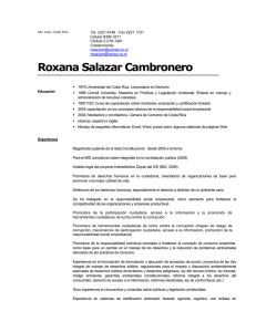 Roxana Salazar Cambronero