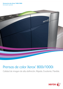 Prensas de color Xerox® 800i/1000i