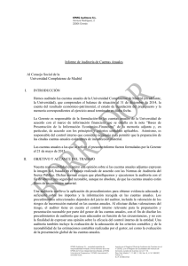 Informe Auditoría Cuenta UCM 2014