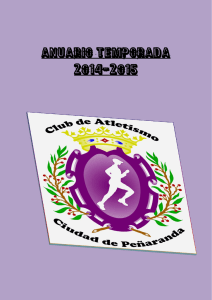 anuario temporada 2014-2015 - Club de Atletismo "Ciudad de
