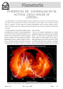 Anomalias en el ciclo solar 24