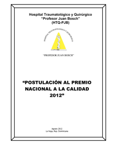 postulación al premio nacional a la calidad 2012