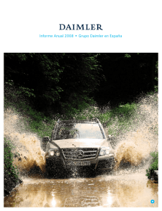 Informe Anual 2008 • Grupo Daimler en España - Mercedes-Benz