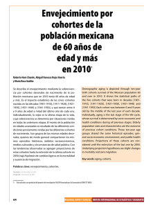 Envejecimiento por cohortes de la población mexicana de 60 años