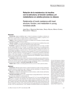 Relación de la resistencia a la insulina con la