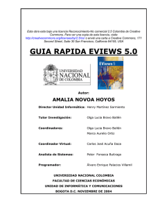 guia rapida eviews 5.0 - Facultad de Ciencias Económicas