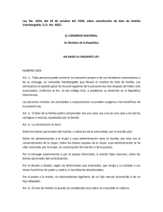 Ley 1024 de 1928 sobre constituci&oacute;n de bien de familia