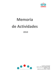 Memoria de Actividades
