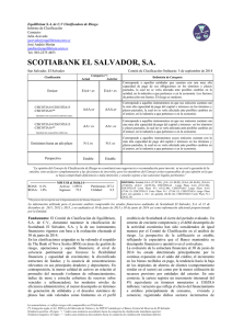 Informe de Clasificación Scotiabank