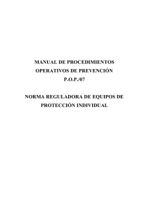 manual de procedimientos operativos de prevención pop/07 norma