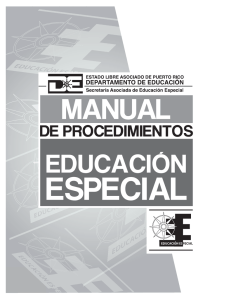 Manual de Procedimientos - Departamento de Educación