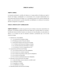 derecho laboral i - Inicio