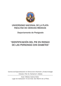 Identificacion del pie en riesgo de las personas con diabetes