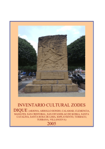 INVENTARIO CULTURAL ZODES 2005