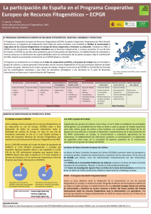 La participación de España en el Programa - ECPGR