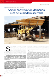 Sector construcción demanda 45% de la madera