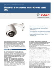 Sistemas de cámaras EnviroDome serie ENV
