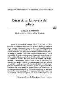 César Aira: la novela del artista