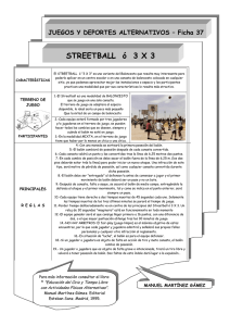 Streetball. - Asociación de Profesorado de Educación Física ADAL