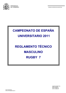 manual de rugby de los - Consejo Superior de Deportes