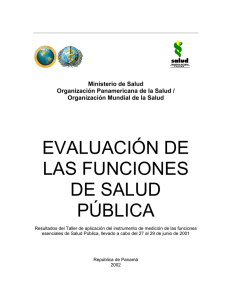 evaluación de las funciones de salud pública