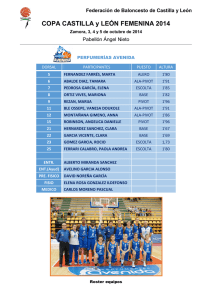 Roster equipos - Federación De Baloncesto De Castilla Y León