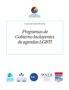 Programas de Gobierno Incluyentes de agendas LGBTI