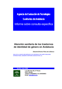 Atención sanitaria de los trastornos de identidad de