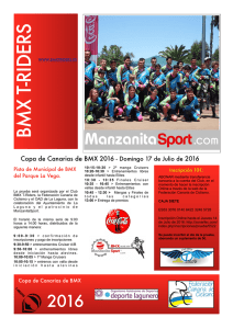 Dossier Copa de Canarias 2016 - CLUB BMX T