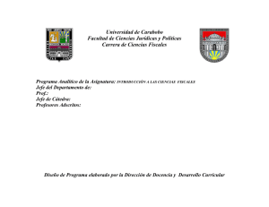 Universidad de Carabobo Facultad de Ciencias - FCJP-UC