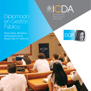 Diplomado en Gestión Pública - ICDA