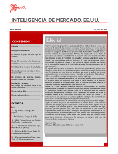 Boletín de Inteligencia de Mercado, junio 2013