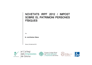 aedaf. bertran novedades 2012 irpf y ip. irpf 2013
